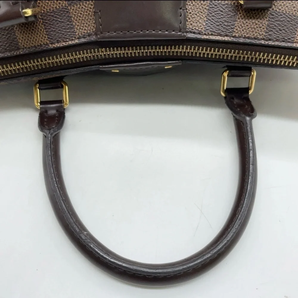 Auth Louis Vuitton Damier Ebene Siena PM 2Way Bag W/Box/Dust Bag